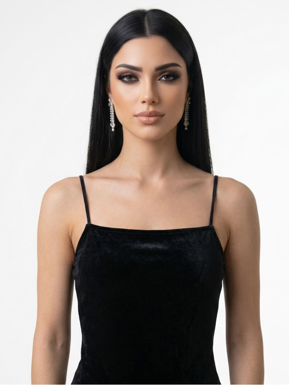 FOREVER 21 | Black Velvet Thong Bodysuit Cutout Back Women’s Size Medium